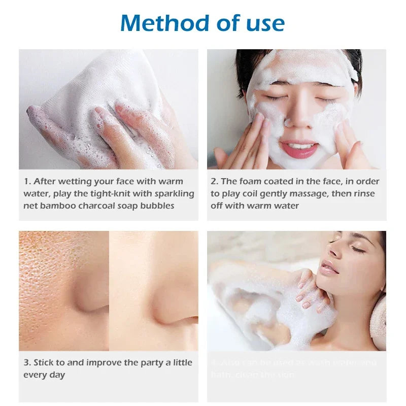 Sea Salt & Goat Milk Moisturizing Soap Bar with Foaming Net Moisturizing Soap Bar QXL