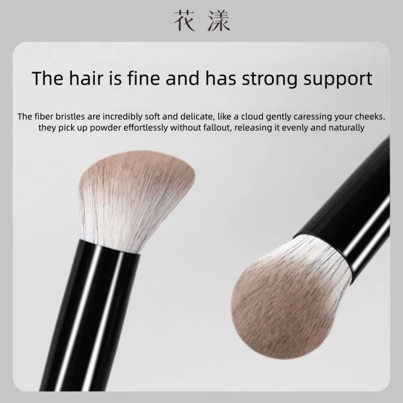 Slanted Blush & Contour Brush | Ultra Soft Synthetic Bristles Contour Makeup Brush QXL