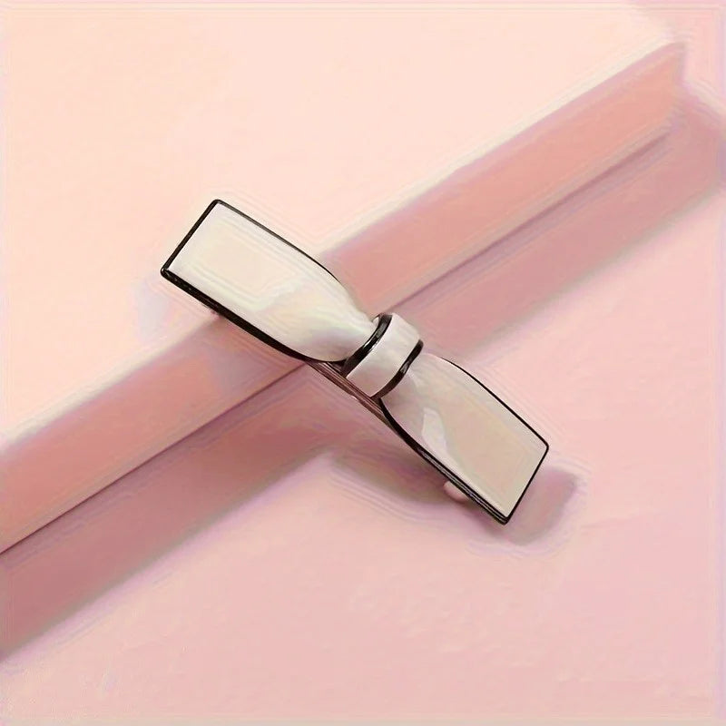 Acrylic Bow Hair Clips | Oblong Barrettes for Women Hair Barrette Clip QXL