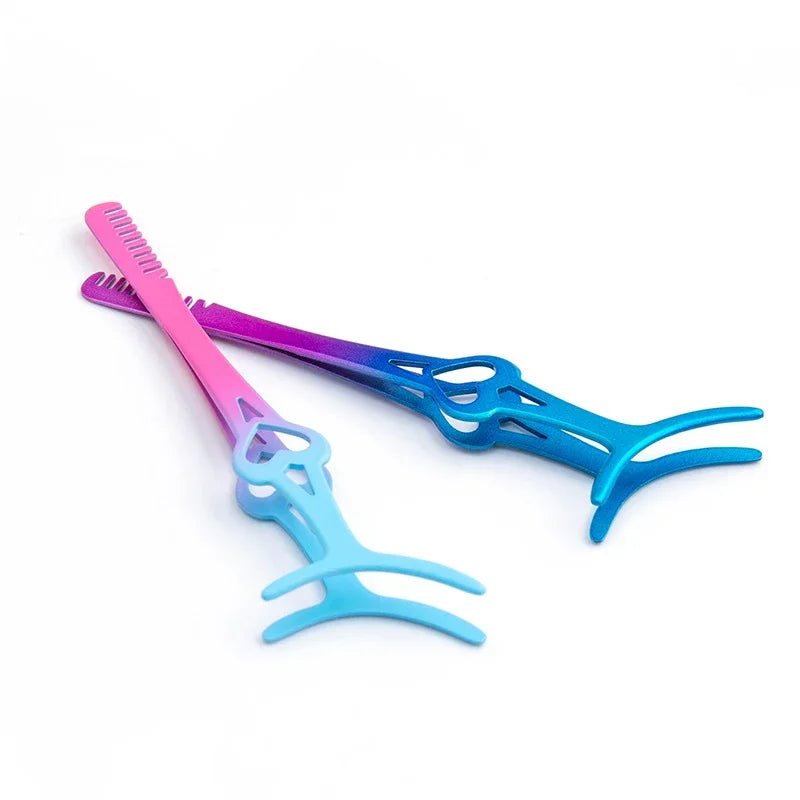 False Eyelash Applicator Tweezers & Lash Curler Tool Set Eyelash Applicator Tool QXL