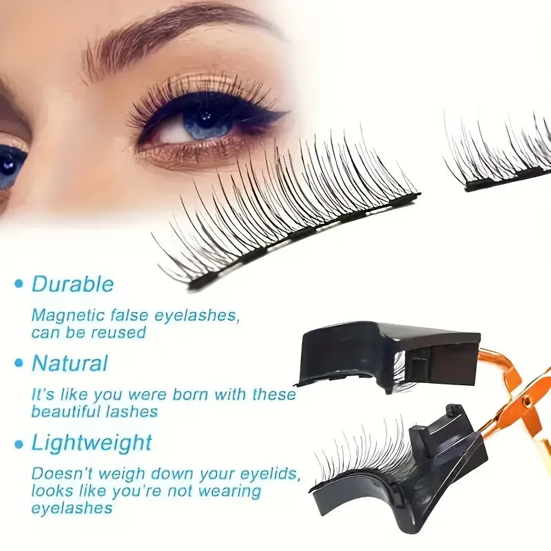 VERONNI Magnetic False Eyelashes | No Glue Reusable Lash Set Magnetic False Lashes QXL