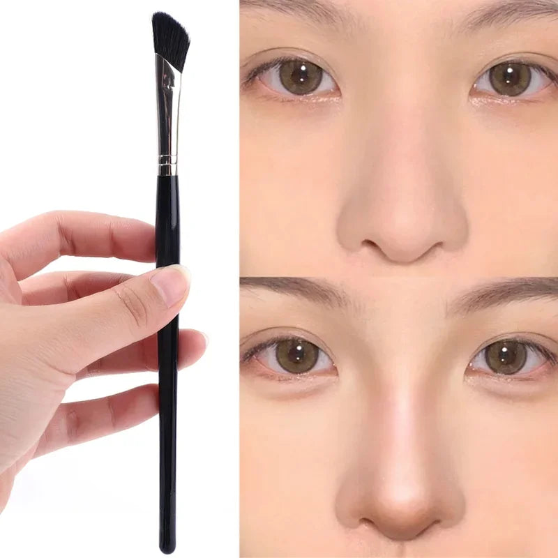 Angled Nose Contour & Eyebrow Brush | Soft Synthetic Makeup Makeup Contour Brush QXL