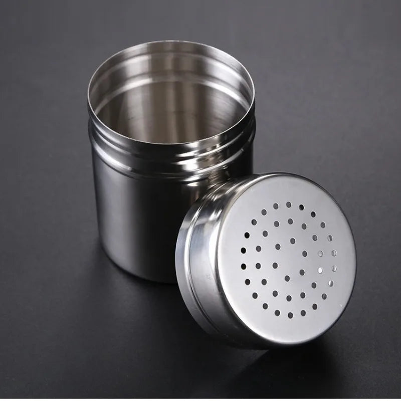 Stainless Steel Seasoning Jar with Lid | Salt & Pepper Seasoning Jar QXL