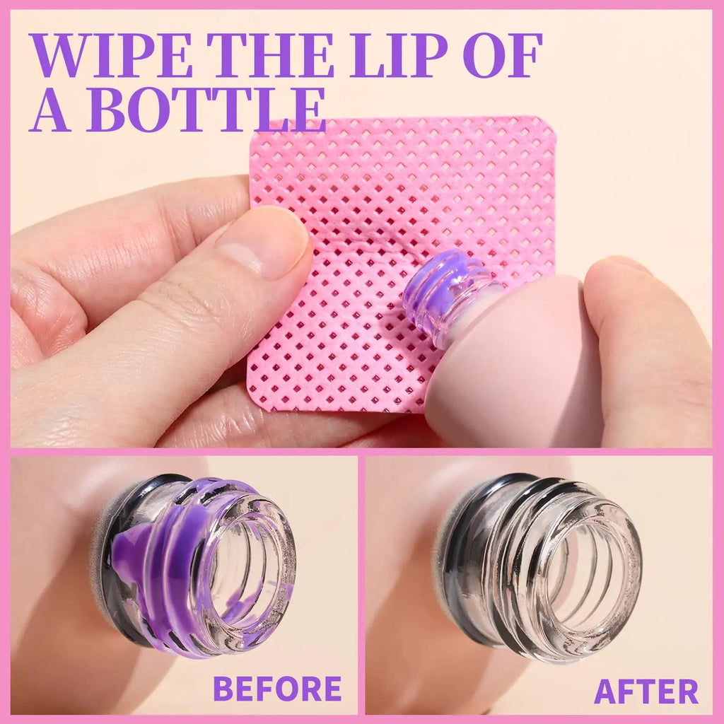 200-Pack Lint-Free Nail Wipes & Eyelash Glue Pads Lint-Free Nail Wipes QXL
