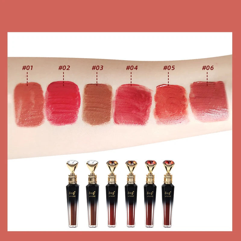 BVG Velvet Matte Lip Gloss – Waterproof & Long-Lasting | 6 Shades Matte Lip Gloss QXL