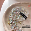 100-Pc Dopamine Color Pearl Nail Charms | DIY Resin Nail Art Nail Art Charms QXL A1