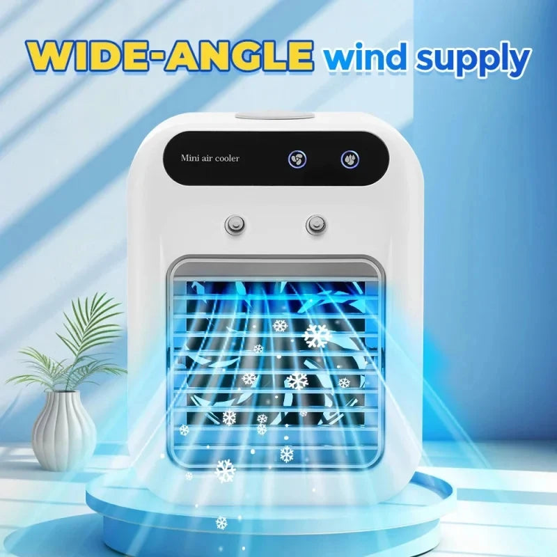 Mini 3-in-1 Portable Evaporative Air Cooler Fan & Humidifier Portable Evaporative Cooler QXL