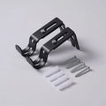 2-Pack Adjustable Wall-Mount Curtain Rod Brackets – Metal Curtain Rod Brackets QXL A-12pcs