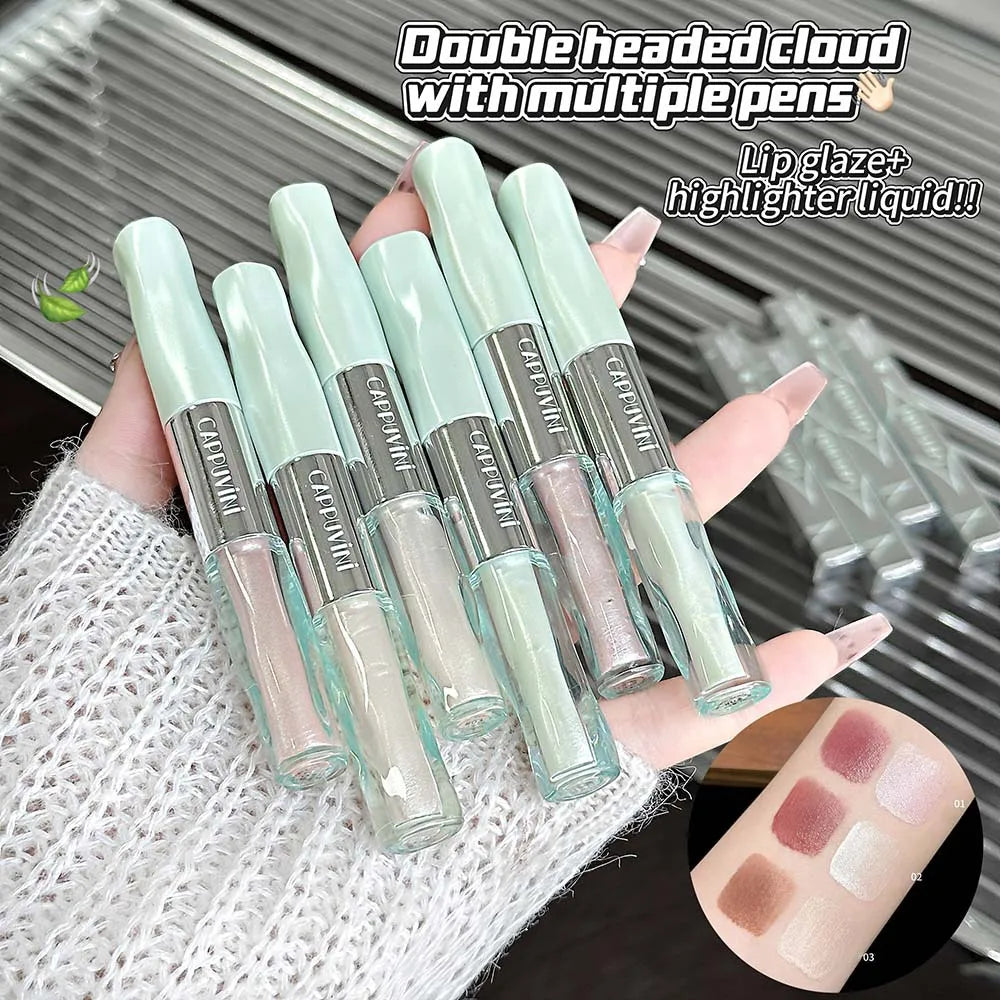 Dual-Ended Blush & Contour Stick | Soft Matte Highlighter Pen Blush Contour Stick QXL