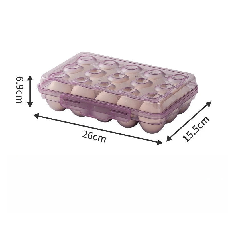 6/15/24 Grid Stackable Egg Storage Box | Anti-Collision PP Egg Storage Box QXL 15 grids