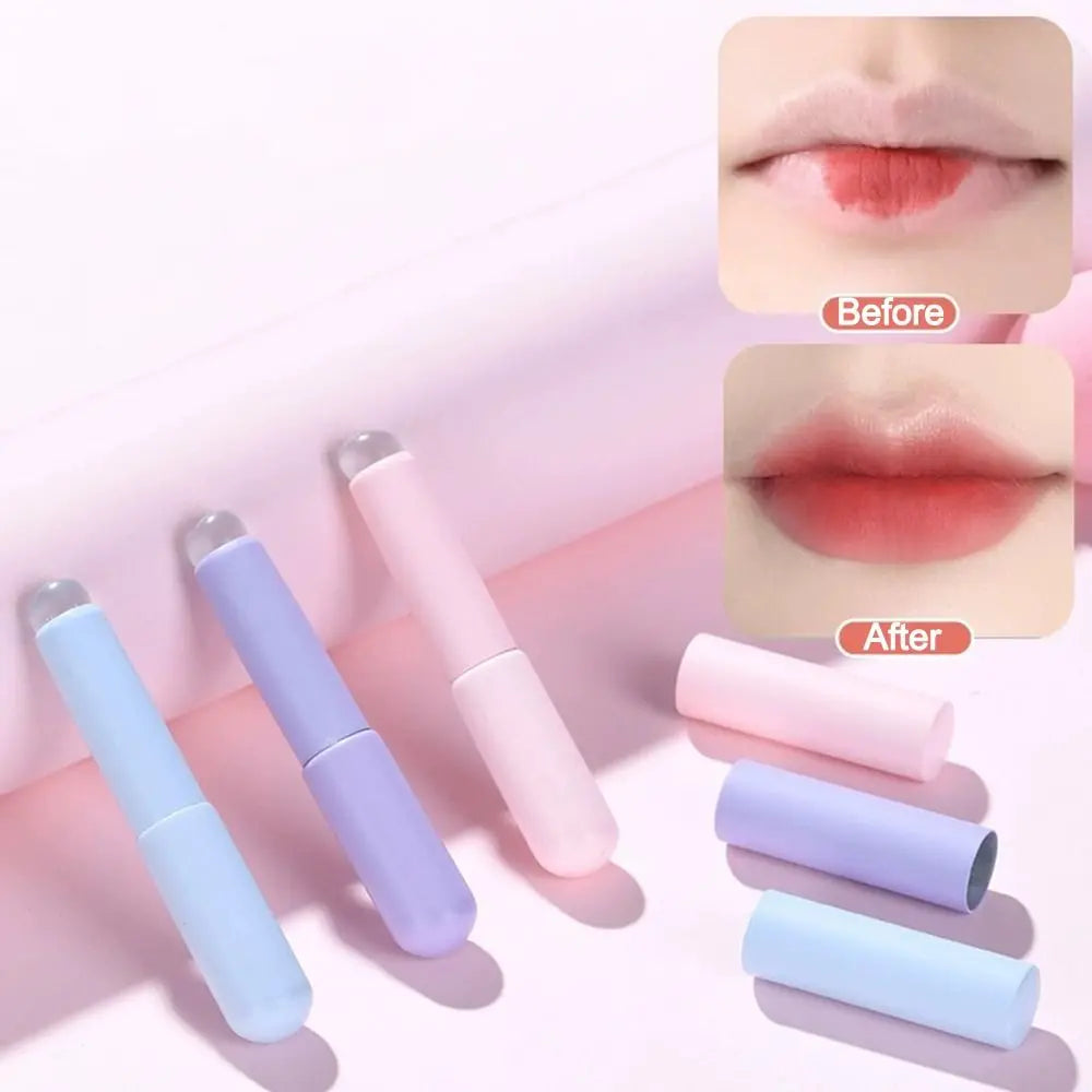 Reusable Silicone Lip Brush | Round Head Lip Gloss Applicator Lip Brush Applicator QXL