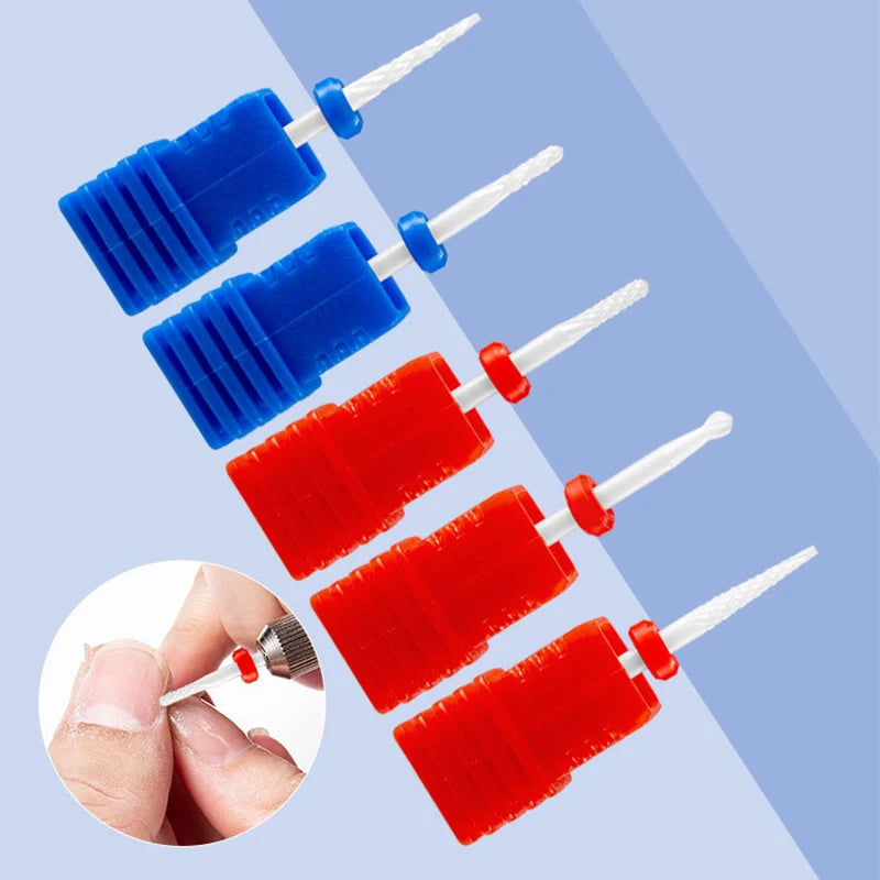 Ceramic Nail Drill Bit | Electric Manicure Grinding Head Nail Drill Bit QXL