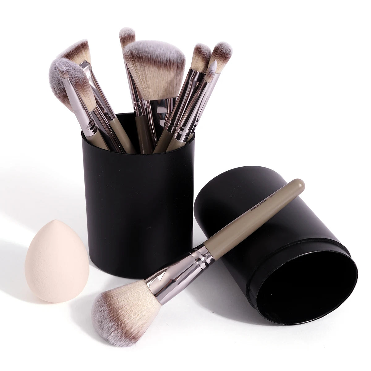 MAANGE 11-Piece Makeup Brush Set | Contour, Eye & Face Kit Makeup Brush Set QXL