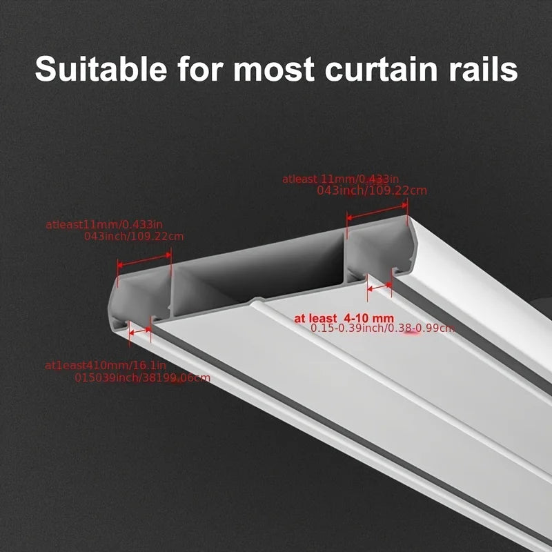 Curtain Track Rollers with Lockable Hooks | Easy Glide Hangers Curtain Track Rollers QXL