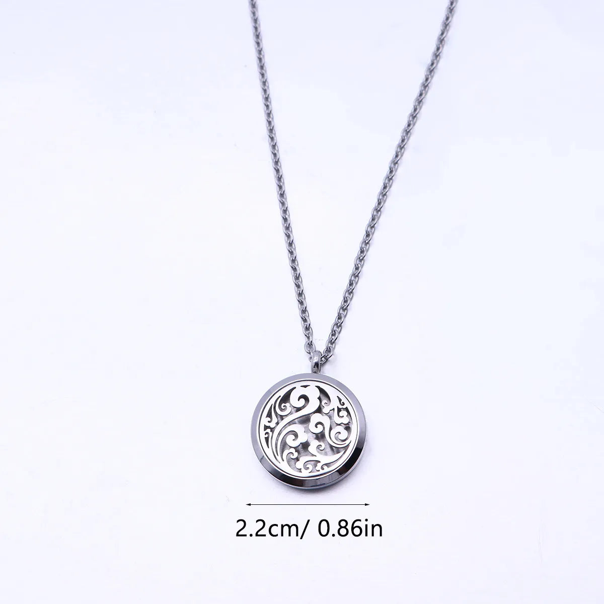 Essential Oil Diffuser Locket Necklace | 316L Steel + 10 Pads Aromatherapy Diffuser Necklace QXL