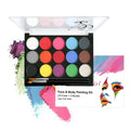 15-Color Face & Body Paint Set | Halloween & Party Makeup Face & Body Paint QXL SRXYC-15