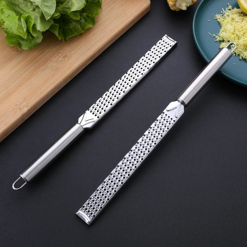 Stainless Steel Long Grater – Cheese, Lemon & Chocolate Kitchen Grater QXL