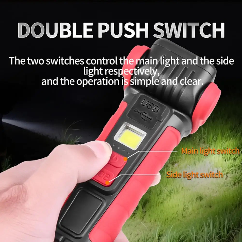 COB LED Work Light USB Rechargeable Magnetic Flashlight LED Work Light QXL