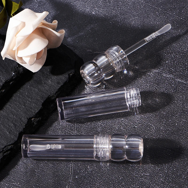3.5ml Clear Refillable Lip Gloss Tube with Silicone Brush Lip Gloss Tube QXL