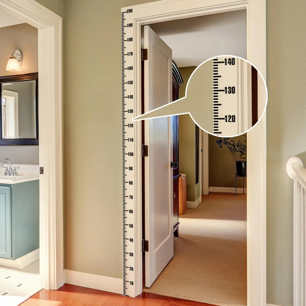 Removable Height Measurement Wall Sticker | Growth Chart Ruler Growth Chart Wall Sticker QXL