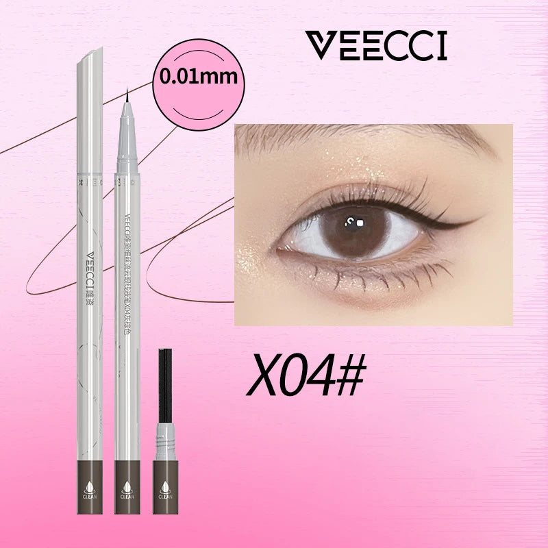 VEECCI Double-Ended Liquid Eyeliner – Waterproof & Long-Lasting Liquid Eyeliner Pen QXL