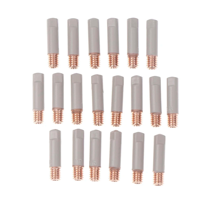 2-Pack 15AK MIG Welding Contact Tips | Coated Copper M6 25mm Welding Contact Tips QXL