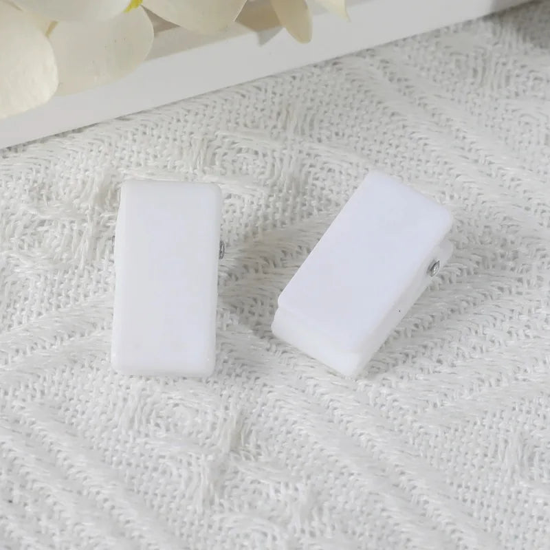 10-Pack Self-Adhesive Transparent PP Plastic Clips for Paper Paper Organizing Clips QXL