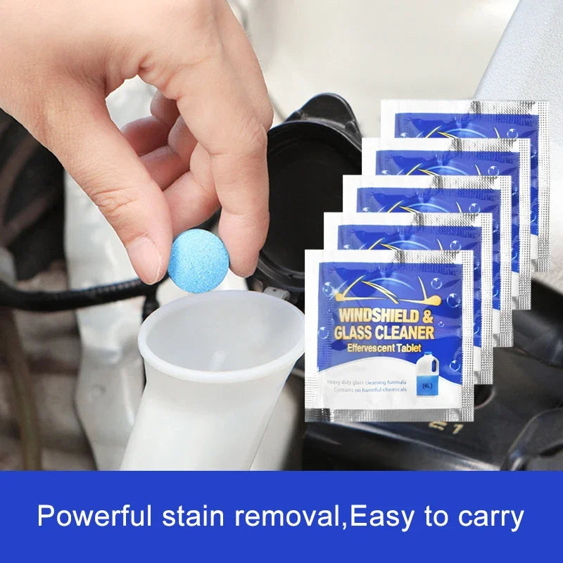 Car Windshield Cleaner Tablets | Concentrated Wiper Fluid Windshield Cleaner Tablets QXL