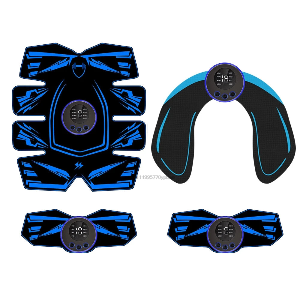 EMS Wireless Muscle Stimulator – Abs, Glutes & Waist Trainer EMS Muscle Stimulator QXL A1-4 pcs set