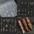 3D Silicone Nail Art Mold | Retro Flowers & Bow Tie Design Nail Art Mold QXL Default Title