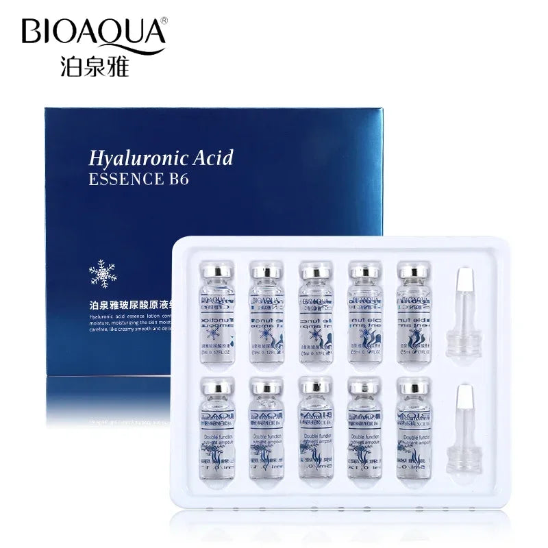 BIOAQUA Hyaluronic Acid Face Serum Set – 10 x 5ml Bottles Facial Serum Set QXL