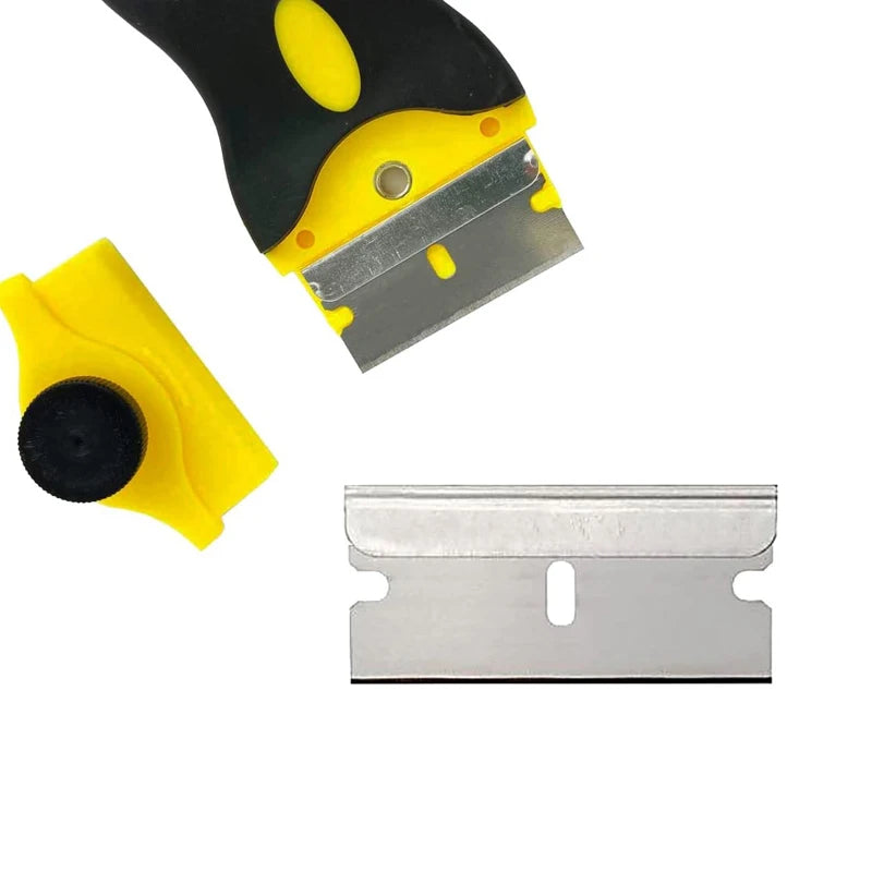 20-Pack Plastic Razor Scraper Blades | Car Sticker & Glue Remover Scraper Replacement Blades QXL