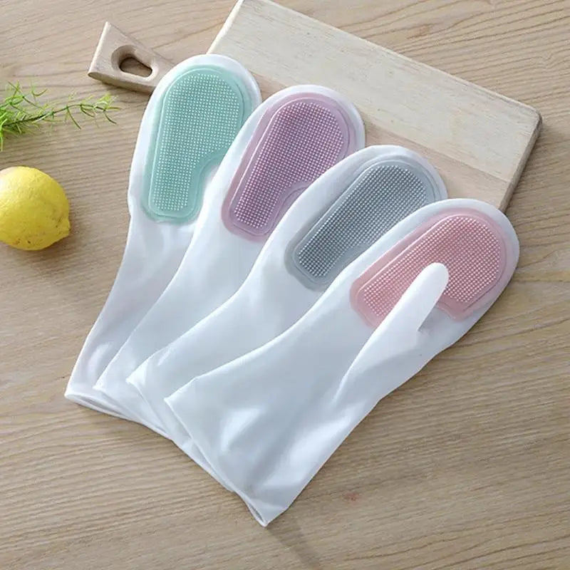 Waterproof Reusable Household Cleaning Gloves – 2 Pairs Household Cleaning Gloves QXL