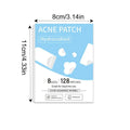 128-Pack Hydrocolloid Acne Patches | Invisible Salicylic Dots Acne Patch Set QXL 1Sheet