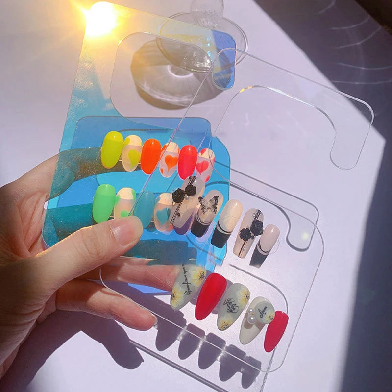 Acrylic Nail Art Display Board & Sample Shelf with Hook Nail Display Board QXL