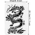 Hot Air Balloon Stencil 11.8" | Reusable Plastic DIY Craft DIY Painting Stencil QXL AECH04-09074