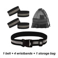 Reflective Wristbands & Belts for Running & Cycling | Hi-Vis Reflective Safety Bands QXL black
