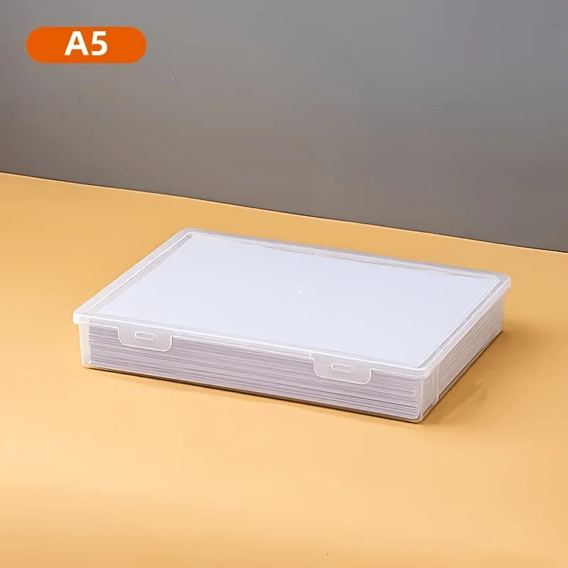 Clear Plastic Storage Box with Lid | Desktop Organizer Plastic Storage Box QXL