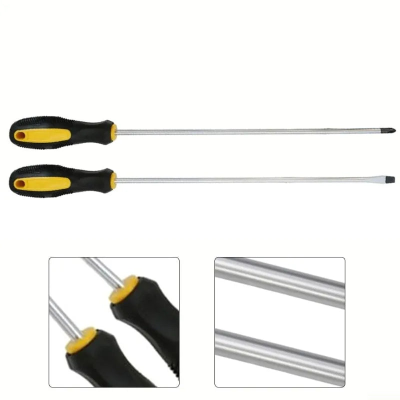 5-Piece Magnetic Flathead Screwdriver Set – Ergonomic Handle Screwdriver Set QXL