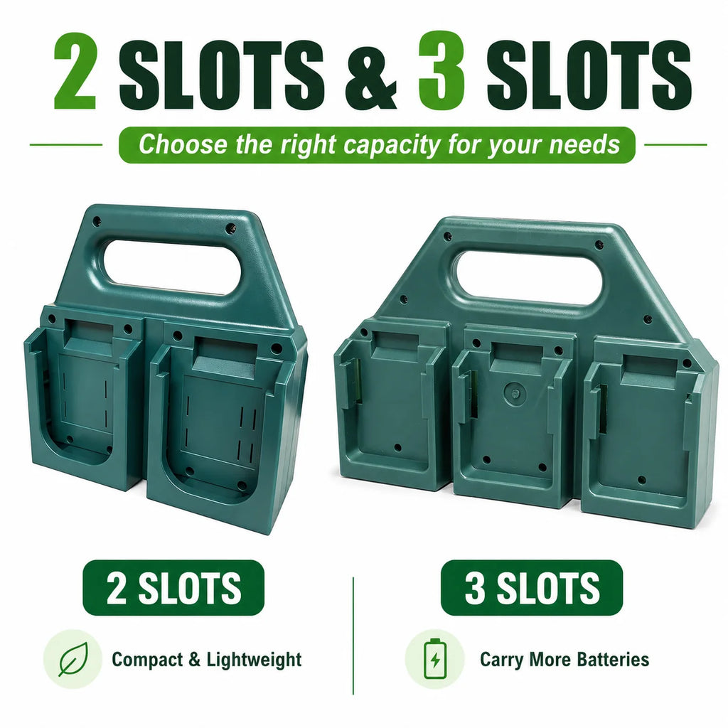Makita 18V Battery Storage Rack | 2 & 3 Slot 3D Printed Holder Battery Storage Rack QXL