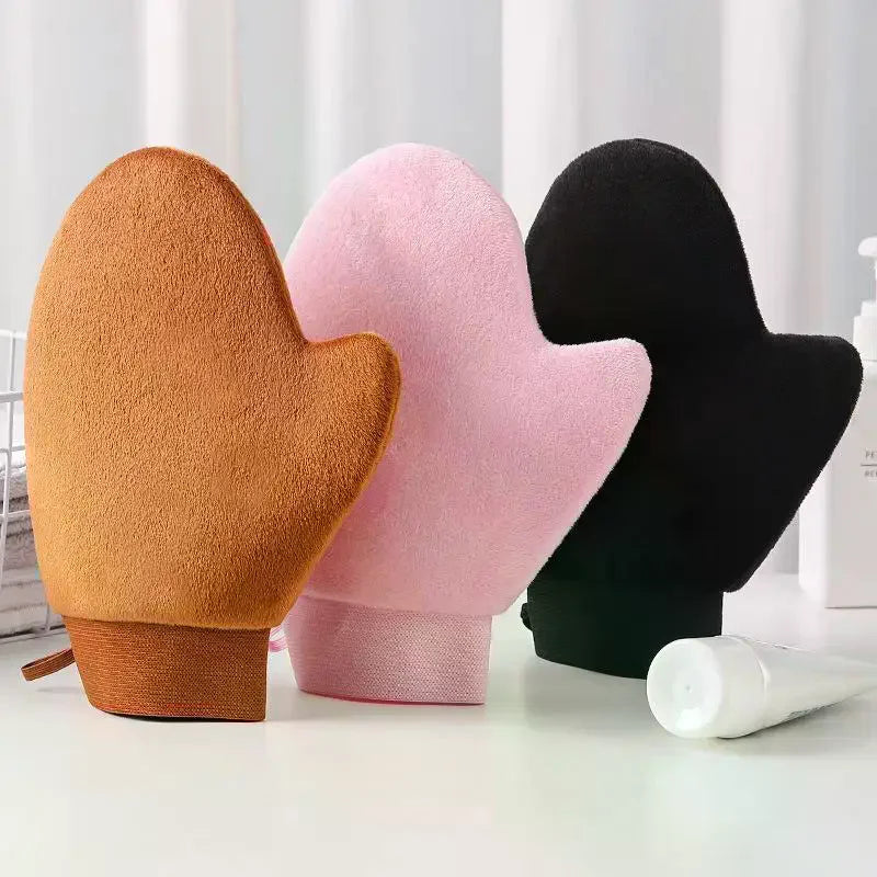 Double-Sided Self Tanning Mitt | Velvet Applicator Glove Self Tanning Mitt QXL
