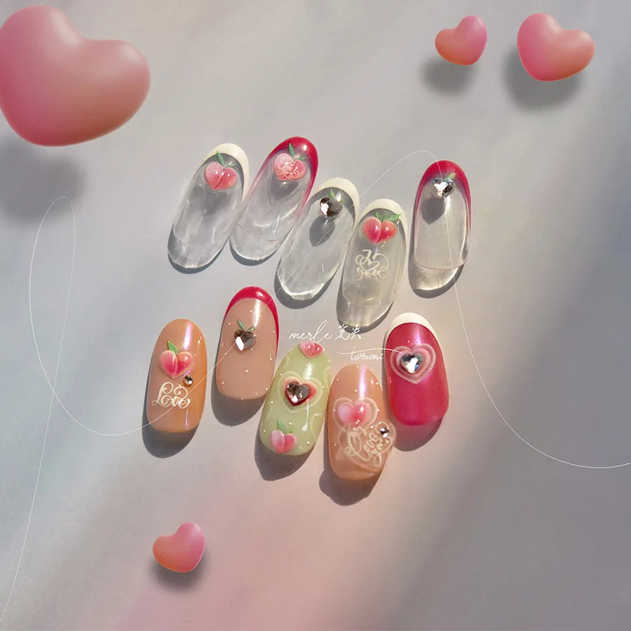 5D Crystal Diamond Nail Art Stickers | Gemstone Flower Decals Nail Art Stickers QXL