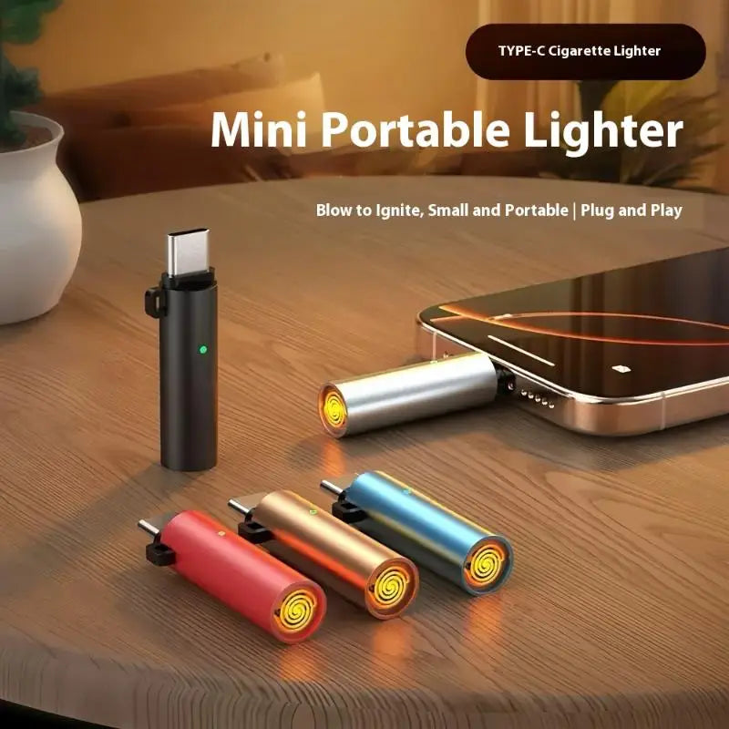 USB Type-C Flameless Electric Lighter | Windproof & Portable Electric Lighter QXL