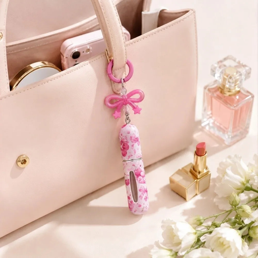 5ml Refillable Mini Perfume Spray Bottle with Key Ring | Travel Perfume Atomizer QXL