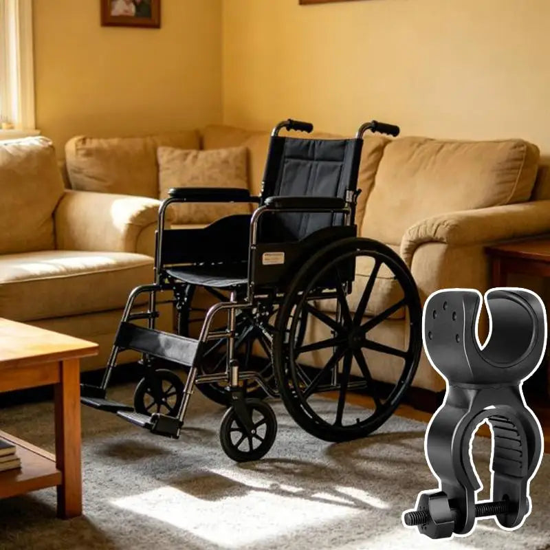 360° Rotating Crutch Holder Bracket for Wheelchair & Walker Crutch Holder Bracket QXL