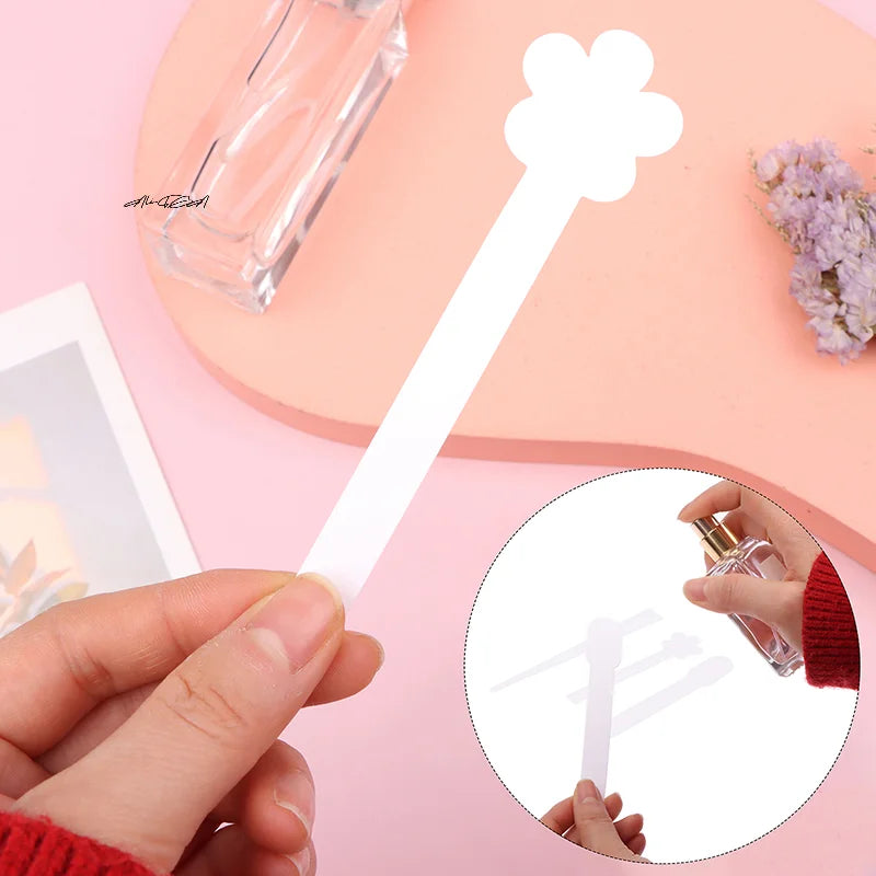 100-Pack Flower-Shape Perfume & Essential Oil Test Strips Fragrance Test Strips QXL