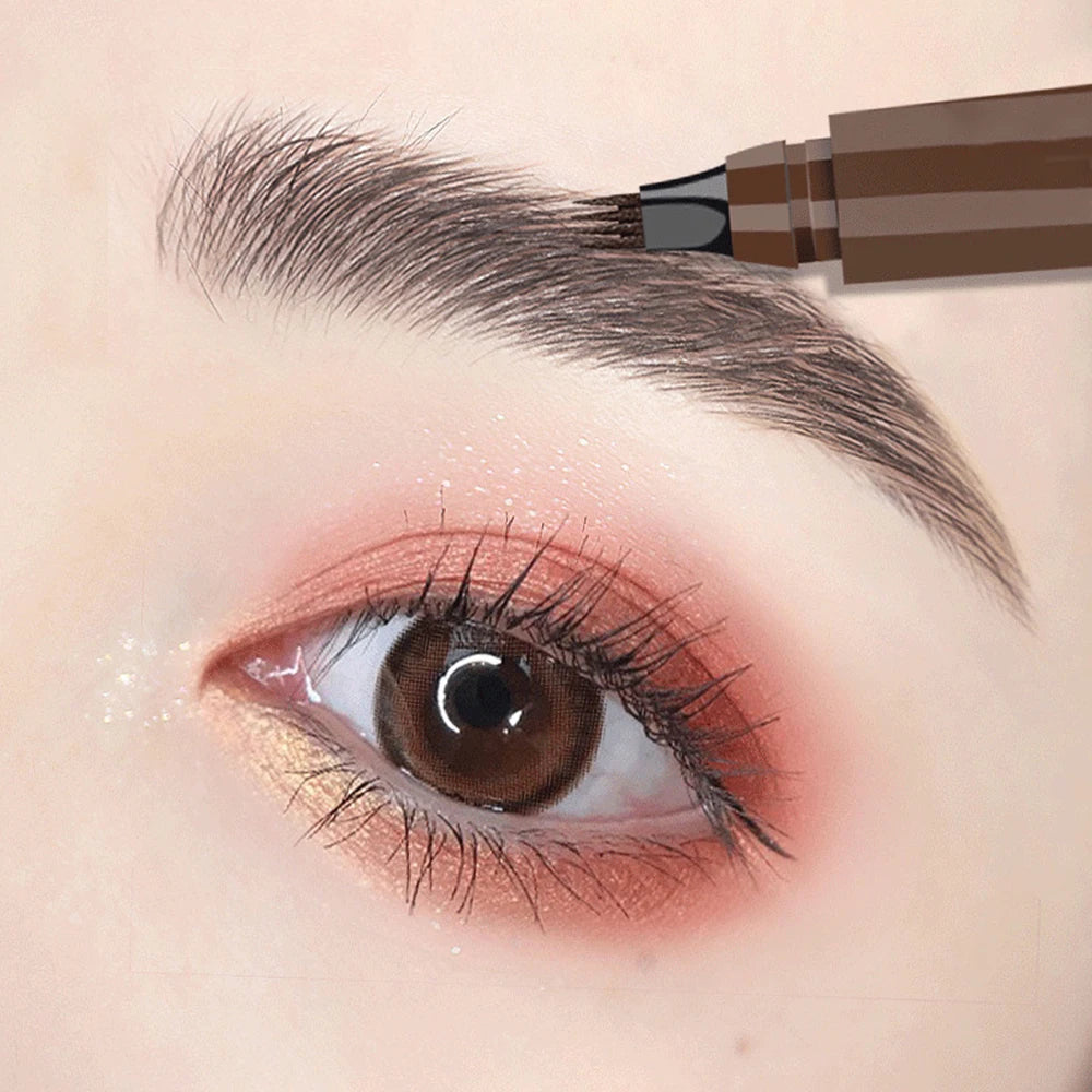JUJU Dream 4-Tip Waterproof Eyebrow Pencil | Long-Lasting Eyebrow Pencil QXL