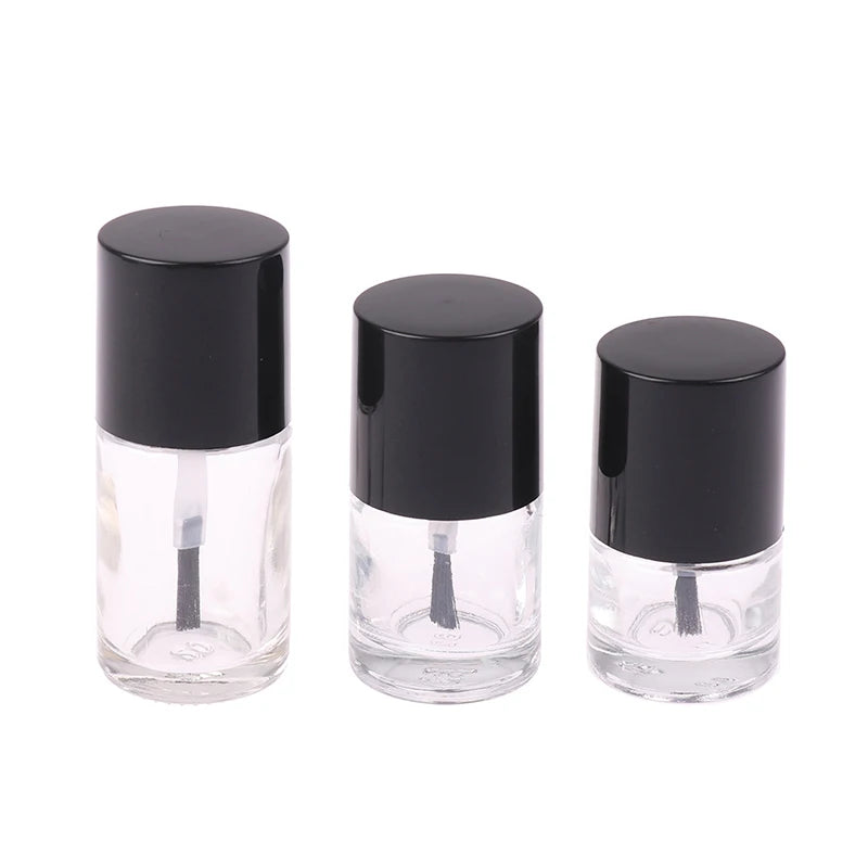 Empty Glass Nail Polish Bottles with Brush 5/10/15ml Nail Polish Bottle QXL