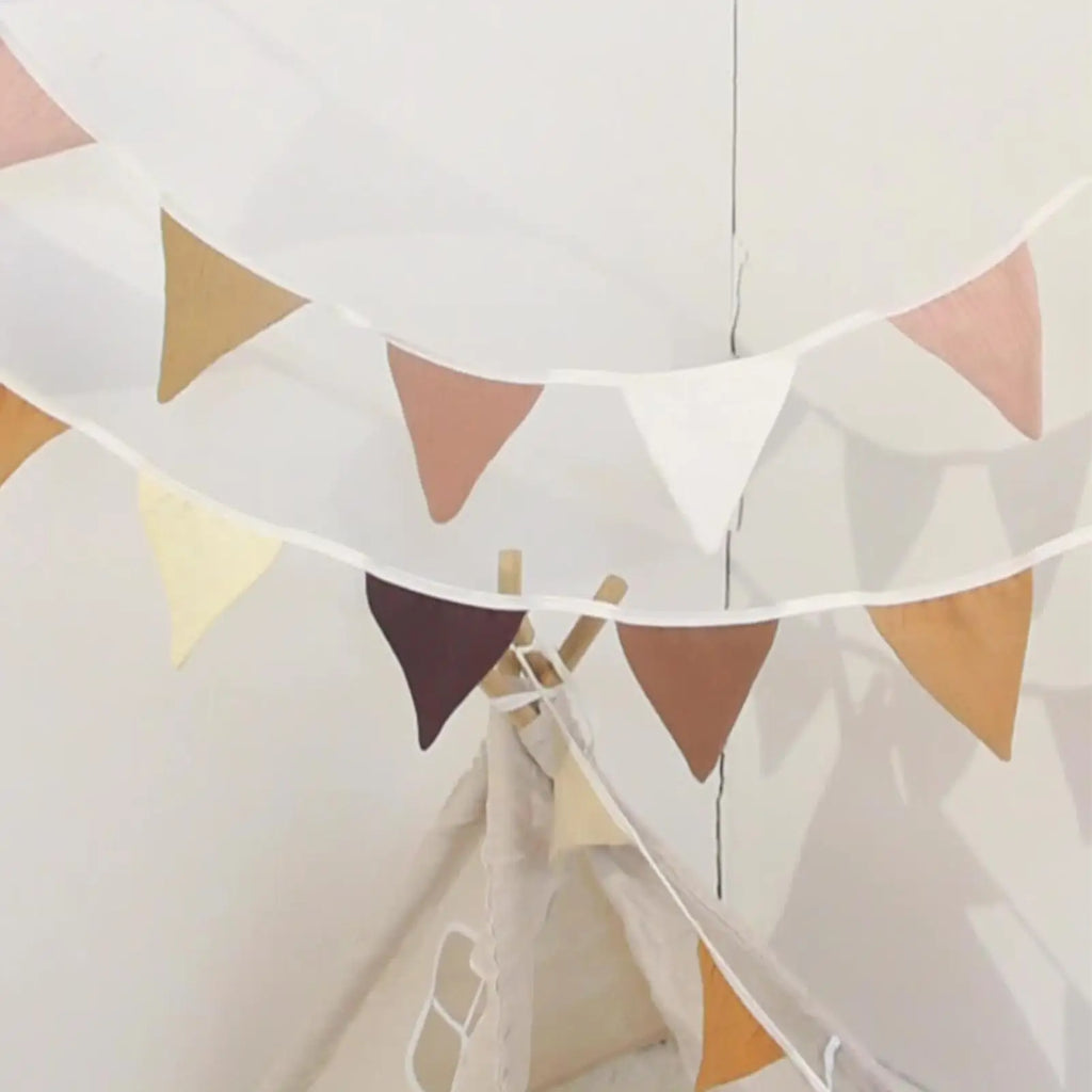 Colorful Triangle Bunting Banner – Party & Wedding Garland Party Bunting Banner QXL