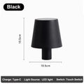 Touch Control LED Wine Bottle Light | Rechargeable Table Lamp LED Table Lamp QXL 3 Colors A Style-Black